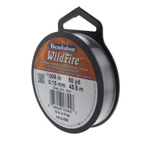 .006 in. Wildfire Bonded Beading Thread - Grey