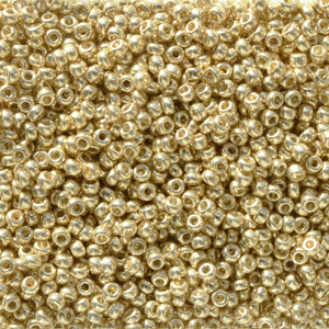 11/0 Miyuki SEED Bead - Duracoat Galvanized Pale Gold