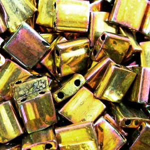 Miyuki TILA Beads - Metallic Gold Iris
