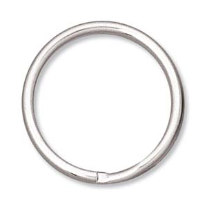 24mm Split Rings - Silver Plate