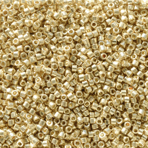 11/0 Miyuki DELICA Beads - Duracoat Galvanized Pale Gold