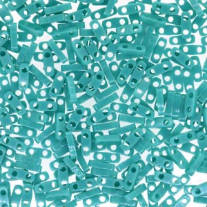 Miyuki QUARTER TILA Beads - Opaque Turquoise Green