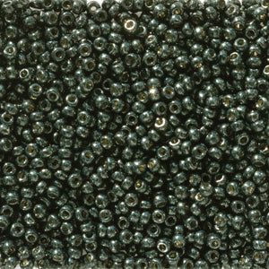 11/0 Miyuki SEED Bead - Duracoat Galvanized Black Moss