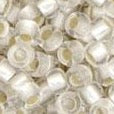 8/0 TOHO Seed Bead - Silver-Lined Frosted Crystal
