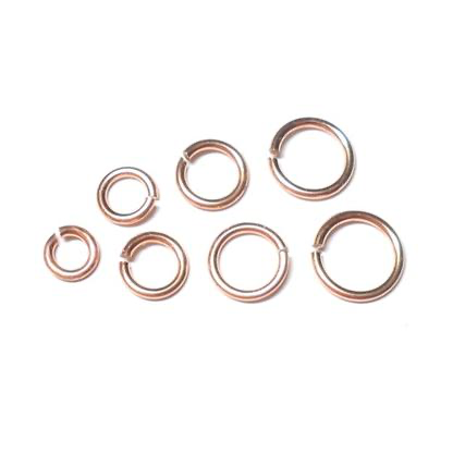 20awg (0.8mm) 23/128in. (4.8mm) ID 6.0AR Bronze Jump Rings