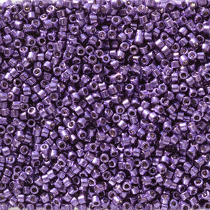 5 Grams of 11/0 Miyuki DELICA Beads - Duracoat Galvanized Dark Lilac