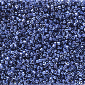 5 Grams of 11/0 Miyuki DELICA Beads - Duracoat Galvanized Mermaid Blue