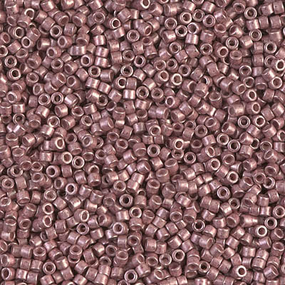 5 Grams of 11/0 Miyuki DELICA Beads - Galvanized Semi-Frosted Berry