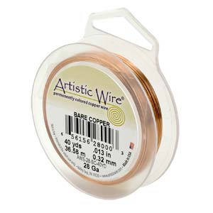 27.43 meters (30 yards) - 26 gauge (.40mm) Permanently Coloured Wire - Bare Copper