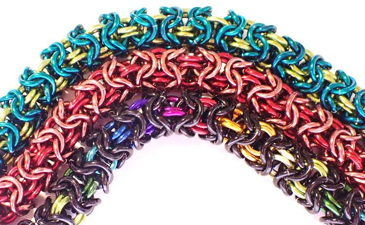 HyperLynks Turkish Round Bracelet Kit - Black and Rainbow
