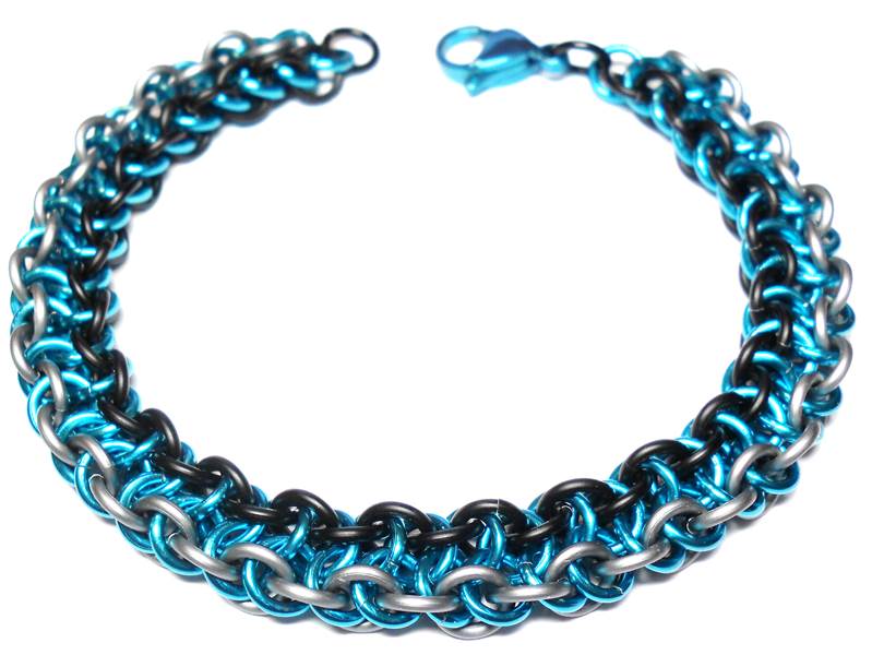 HyperLynks Vipera Berus Bracelet - Turquoise/Matte Black/Slate